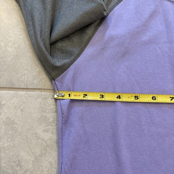 Patagonia Shirt Women’s Sz Small Long Sleeve Top Stretch Purple Mountain Logo - Picture 4 of 10